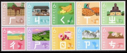 2023 Mandarin Phonetic Symbols (II) Horse Train Banana Buddha Rice Flower Garlic Tea Fruit - Autres & Non Classés