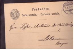 Suisse -(1884) - CP Entier 5 C.  Circule - Ganzsachen