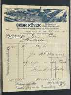 EB185 - Rechnung ( Facture ) Gebr Rover - Frankfurt - 1923 - 1900 – 1949