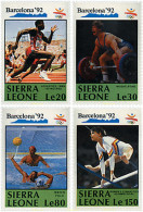 258033 MNH SIERRA LEONA 1990 25 JUEGOS OLIMPICOS VERANO BARCELONA 1992 - Gymnastiek