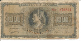 GREECE 1.000 DRACHMAI 21/08/1942 - Greece
