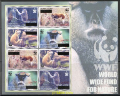 214902 MNH SIERRA LEONA 2008 MONOS - Ongebruikt