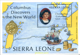 243463 MNH SIERRA LEONA 1987 500 ANIVERSARIO DEL DEL DESCUBRIMIENTO DE AMEERICA - Christopher Columbus