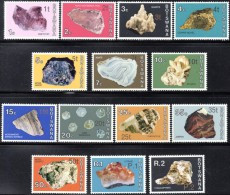 Botswana - 1976 Minerals Surcharges Set (**) # SG 367-380 , Mi 155I-168I - Minéraux