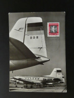 Carte Maximum Card Aviation Lufthansa DDR 1958 - Maximumkarten (MC)