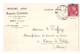 BRIEY (54) AMEUBLEMENT GENERAL. AUGUSTIN CLEMENT. POUR KOEUR- La -PETITE (55) 1941. - Briey