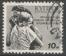 Cyprus. 1974 Obligatory Tax. Refugee Fund. 10m Used SG 435. N4022 - Usati