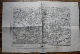 Carte Géographique Militaire NANGIS/DONNEMARIE-DONTILLY/FERICY/BLANDY (77 Seine-et-Marne) Révisée En 1902 - Geographical Maps