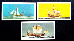 GB.UK ENGLAND, SPAIN, HOLLAND  ITALY, 1960 SMALL 3 DIFF CARD, EARLY SHAP ISSUE BY BROOK BOND TEA. - Covers & Documents