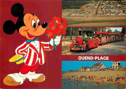 80 - Quend Plage Les Pins - Multivues - Mickey Mouse - Disney - Petit Train - Flamme Postale - CPM - Voir Scans Recto-Ve - Quend