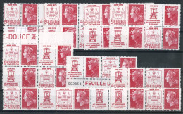 FRANCE - MARIANNE DE BOULAZAC - N°4461 A N°4462 - 15 PAIRES - Unused Stamps