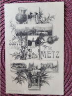 Delcampe - Souvenir De Metz, Multivue Croix De Lorraine - Metz