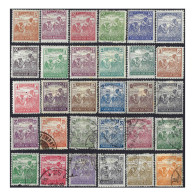1921, Hungary, 5f-800Kr, Michel #326-#354, Typographed, Wmk, P15, Used/MHR - Gebraucht