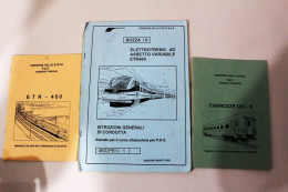 Manuali Treni Ferrovie Dello Stato Anni 90 Rari - Autres & Non Classés