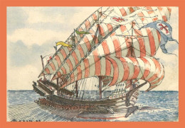 A611 / 543 Illustrateur Bateau GALERA VENEZIANA - Fischerei
