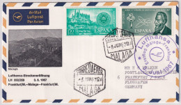 Spanien - Lufthansa Erstflug Malaga - Frankfurt 3. Juni 1967 - Briefe U. Dokumente