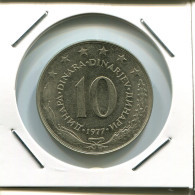 10 DINARA 1977 YOUGOSLAVIE YUGOSLAVIA Pièce #AR659.F.A - Jugoslavia