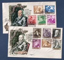 Espagne - FDC - Premier Jour - YT N° 901 à 910 - Journée Du Timbre - Œuvres De Goya - 1958 - FDC