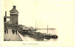 CORBEIL-PENICHES PRES DU MAGASIN AUX BLES-ANNEES 1900- - Hausboote