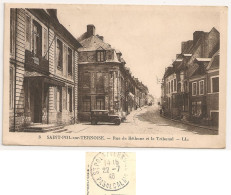 62 - SAINT-POL-sur-TERNOISE Rue De Béthune Et Le Tribunal LL. N°3, 1946 TTB-CPA Vintage - Saint Pol Sur Ternoise