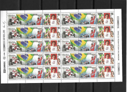 Brasil (Brazil) - 1994 - FULL SHEET: Racing Car: Airton Senna, Formula 1 - Yv 2211/13 - Auto's