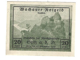 **Austria Notgeld Wachauer   Spitz Aggstein   1122.1a Nr21 Cat Val 2 Euro - Austria