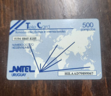 URUGUAY-(U)-Nuevos Teléfonos Públicos-(5)(500 Units)(9194-8845-8185)(HILAAD79895067)(12/1996)-good - Uruguay