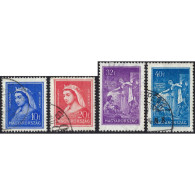 1932, Hungary, 10f-40f, Michel #480-#483, Raster Grid, Wmk, P14-15, Used - Gebraucht