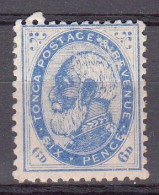 TONGA 1886 - GEORGE I - YVERT 3* NUEVO CON CHARNELA - Tonga (...-1970)