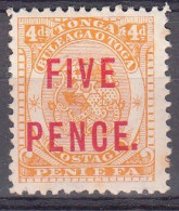 TONGA 1893 - GEORGE I - YVERT 17* NUEVO CON CHARNELA - Tonga (...-1970)