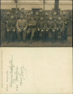 Ansichtskarte Bautzen Budyšin Soldatengruppe Vor Kaserne 1. WK 1914 - Bautzen