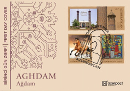 Azerbaijan 2025 Aghdam Town. FDC First Day Cover - Azerbaïdjan