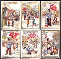 Liebig Superbe Serie N° 565 - 6 Chromos Marchand De Ballons (voir Scans) - Liebig