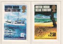 BRITISH INDIAN OCEAN TERRITORY  -  1974 Travelling Post Office Set Hinged Mint - Territoire Britannique De L'Océan Indien