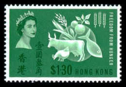 Hong Kong 1963, Freedom From Hunger, FAO, Food And Agriculture Organization, United Nations, MNH, Michel 211 - Neufs