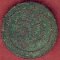 ** BOUTON  PLAT  N° 39  G. M. ** - Buttons