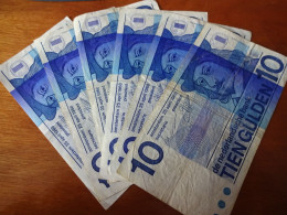 Pays Bas Billets 10 Gulden Tien 1968 Amsterdam Lot De 6 Billets - 10 Gulden