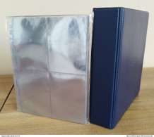 Album Raccoglitore Blu Con 50 Fogli Trasparenti 4 Tasche Per Figurine Santini - Books & Software