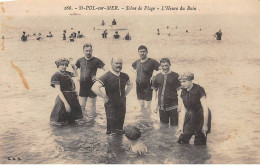 SAINT POL SUR MER - Scène De Plage - L'Heure Du Bain - Très Bon état - Saint Pol Sur Mer