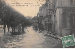 ANDRESY - Inondations De Janvier 1910 - Quai De Seine - Très Bon état - Andresy