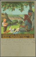 BAYERN 77 BRIEF, 1912, Offizielle Festpostkarte Von Der Landwirtsch. Bezirksausstellung 22-29.IX. Karlstadt A. Main, Nac - Altri & Non Classificati