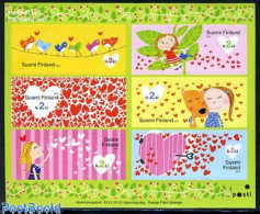 Finland 2012 A Heart For A Friend 6v M/s, Mint NH, Various - Greetings & Wishing Stamps - Unused Stamps