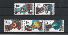 Ceskoslovensko 1975 Fish Y.T. 2105/2109 ** - Ungebraucht