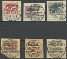 OBERSCHLESIEN 30-35 BrfStk, 1921, Volksabstimmung, 6 Prachtwerte, Gepr. Gruber, Mi.131.- - Altri & Non Classificati