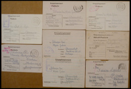 LAGERPOST II.WK 1940/4, Kriegsgefangenenpost: 8 Verschiedene Belege Aus Den Offizierslagern Murnau, Woldenberg Und Neubr - Ocupación 1938 – 45