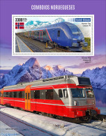 Guinea Bissau 2023 Norwegian Trains, Mint NH, Sport - Transport - Mountains & Mountain Climbing - Railways - Climbing