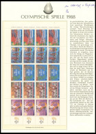 GRIECHENLAND 1687-91A KB , 1988, Olympische Sommerspiele Seoul Im Kleinbogen (4 Fünferstreifen), Postfrisch, Pracht - Feuilles Complètes Et Multiples