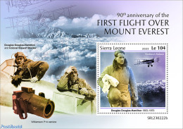 Sierra Leone 2023 First Flight Over Mount Everest, Mint NH, Sport - Transport - Mountains & Mountain Climbing - Aircra.. - Climbing
