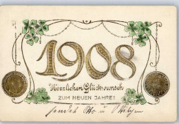 51574064 - Neujahr Kleeblatt - Münzen (Abb.)