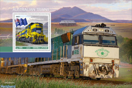 Sierra Leone 2023 Autralian Trains, Mint NH, Sport - Transport - Mountains & Mountain Climbing - Railways - Climbing